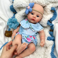 Poupées de 16 pouces en gros, poupée reborn avec maquillage détaillé, en silicone solide, réaliste, lestée, toucher doux, outil éducatif