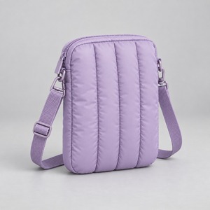 Sac bandoulière pour téléphone portable en nylon matelassé style Channel, pochette pour téléphone portable 18x11cm, logo personnalisé - Product Image 2