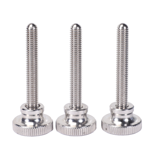 Vis à main moletée à tête haute en acier inoxydable 304 GB834 M3M4M5M6, vis à tête élargie à pas de vis élevé - Product Image 2
