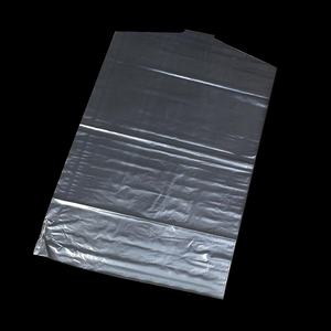 Poli sacchetti di plastica trasparente LDPE fondo aperto piatto resistente grande stampa piatta pacchetto alimentare sacchetto di rete termosaldatura accetta - Product Image 1