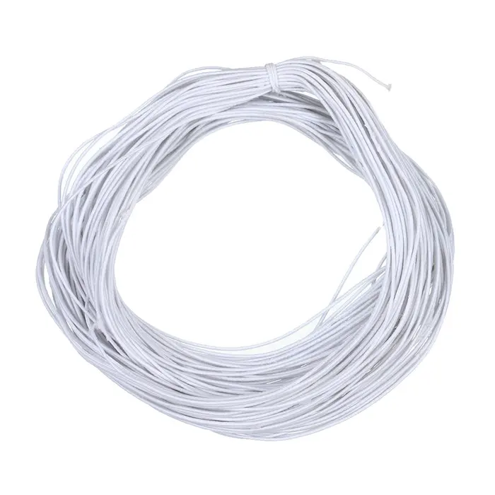 45 yards/roll colore bianco 1mm corda di gomma elastica corda/corda di traino elastica fornitore della cina