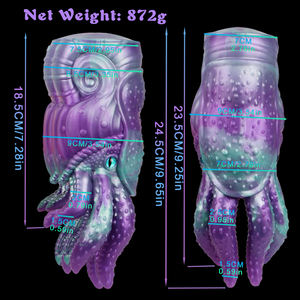 เครื่องช่วยสำเร็จความใคร่ชายรูปหนวดปลาหมึก ดีไซน์นุ่มเหมือนซิลิโคน รูปทรงปลาหมึก ช่องเดียว ขายส่งได้ - Product Image 5