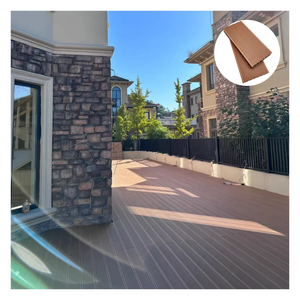 Tarima Exterior de WPC, Madera Plástica Compuesta para Exteriores, Duradera, Antideslizante, con Franjas, Tablas para Terraza - Product Image 5