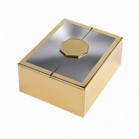 Premium Gold Laminierte Kunst-Öko-Box mit Magnetverschluss Luxuriöse Doppeltürige Starre Box mit Individueller Bedruckung für Ätherische Öle