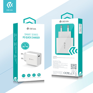 Devia Haute Vitesse 18W PD TYPE-C Adaptateur <span class=keywords><strong>secteur</strong></span> Recharge Ultra <span class=keywords><strong>Rapide</strong></span> NOUS Prise UE pd <span class=keywords><strong>Chargeur</strong></span> Mural Pour Mobile - Product Image 6