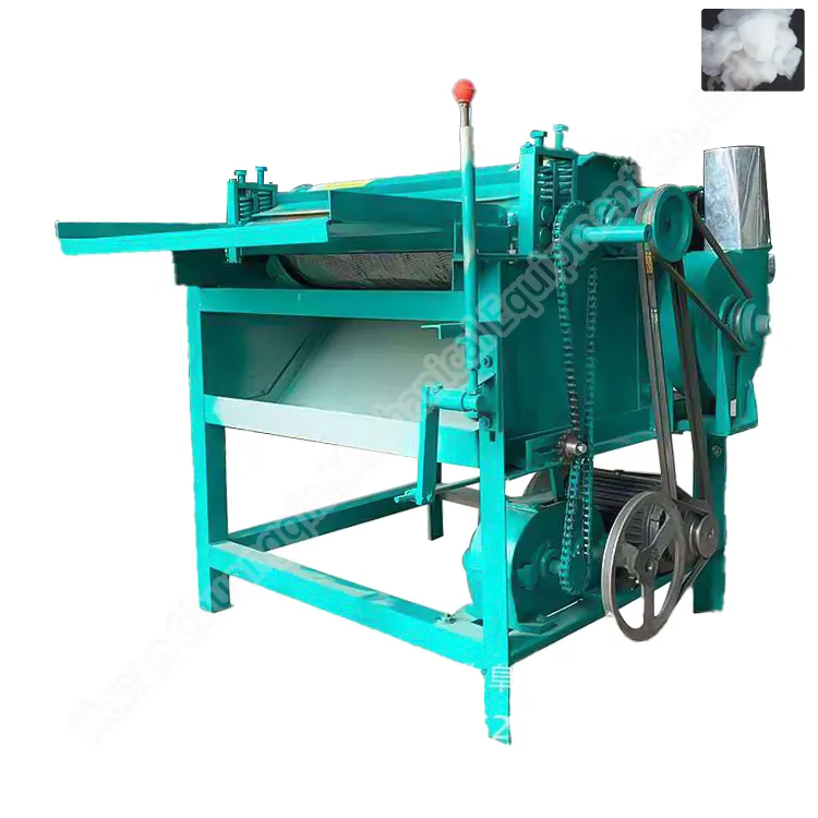 Worsted Fiber Mini Mattress Quilting Scrap Opening Cotton Machine For Carding Wool