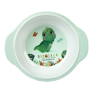Little Dinosaur Melamine Placemat Round Cartoon Kids Dining Set With Dinosaur Pattern For Table Protection - Product Image 2