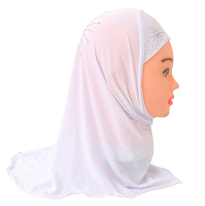 2 bis 7 Jahre 13 Farben Großhandel muslimische Kinder Hijab Kids - Product Image 3