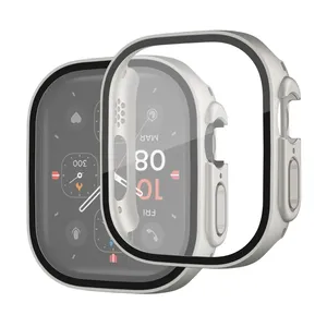 Vidrio + cubierta para <span class=keywords><strong>Apple</strong></span> <span class=keywords><strong>Watch</strong></span> <span class=keywords><strong>Ultra</strong></span> Case 49mm parachoques templado Protector <span class=keywords><strong>de</strong></span> pantalla pulsera para iWatch Band Accesorios - Product Image 5