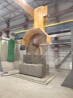 Mesin Pemotong Blok Batu Multi Blade dengan Operasi Otomatis untuk Pengolahan Blok/Slab Marmer, Granit, dan Kuarsa