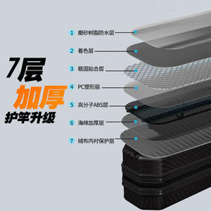 JUQIWANG Bolsa rígida para cañas de pescar, ligera y duradera, con correa para el hombro, para almacenamiento y transporte de pesca al aire libre - Product Image 5