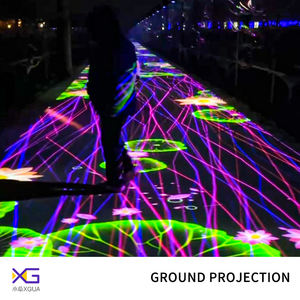Proyektor lantai interaktif permainan malam daya tarik luar ruangan lampu interaktif sistem proyeksi lantai - Product Image 3