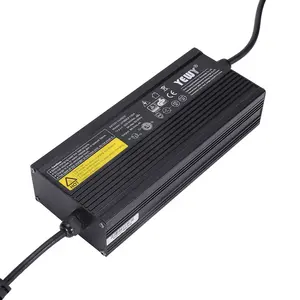 Carregador inteligente de bateria digital, 24v 36v 48v 60v 72v lifepo4 à prova d' água alta eficiência