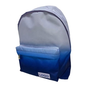 Zaino classico personalizzato gradiente colore blu cielo zaino Bookbag di lusso per Laptop per ragazzi delle scuole - Product Image 2