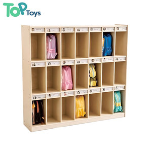 Muebles Montessori para preescolar, estante organizador de madera moderno para sala de estar, mochila escolar para niños, casilleros, guardería - Product Image 1