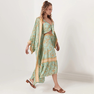 شاطئ مثير كيمونو الأزهار النساء - Product Image 5