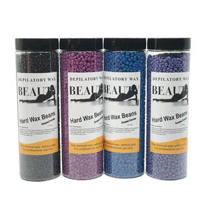Granos de cera para depilación, granos de cera de colofonia sólida embotellada de 300g400g, sin papel, 15 colores - Product Image 3