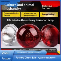 Lampe chauffante spirale pour buffet, surface rugueuse, couleur rouge, pour maintien au chaud des aliments, en aluminium isolé sous film plastique, pour exposition