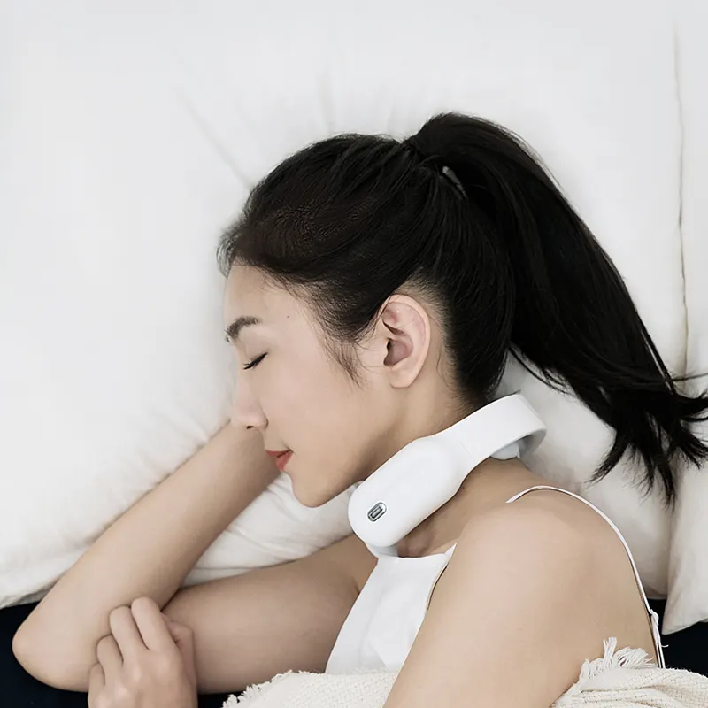 PGG D12 OEM ODM Rechargeable Wireless Shiatsu Ems Cervical Spine Massage Mini Neck Massager