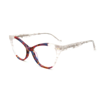 Montura Óptica de Acetato, Montura Colorida para Gafas, Gafas Listas para Usar, Éxito de Ventas, Gafas Unisex