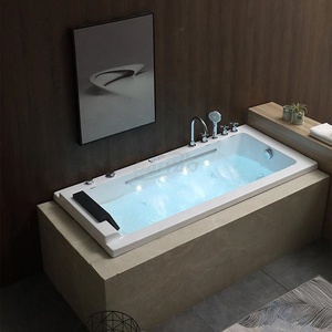 Bain à remous intégré Baiyao, <span class=keywords><strong>prix</strong></span> d'usine, jacuzzi LED, <span class=keywords><strong>spa</strong></span> à jets, approuvé CE, acrylique, bain de massage à immersion - Product Image 4
