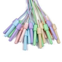Corde à sauter Macaron en coton doux multicolore, sans enchevêtrement, en polyester de 6mm pour enfants