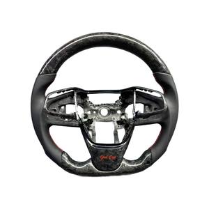 Volant en cuir perforé en fibre de carbone pour volant de voiture Honda <span class=keywords><strong>Civic</strong></span> 10e génération - Product Image 3