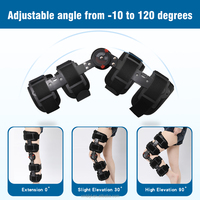 Stabilisateur de genou orthopédique à charnière réglable pour adultes Support de jambe en nylon et coton en aluminium pour basket-ball ROM