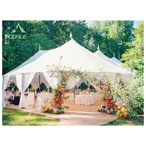 מוט אוהלי 44*25 מפרש בד אוהל השכרת אירוע מסיבת חתונה אוהל עבור 300 אנשים