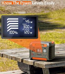 Centrale Électrique Portable Haute Capacité 300W pour Ordinateur Portable, Générateur Solaire, Batterie de Secours, Système d'Alimentation pour Camping et Utilisation Automobile - Product Image 5