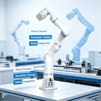 Cobots TCB605 de Alta Precisión y Ultraligeros, Carga Útil de 5-10 kg, Brazo Robótico con Función de Enseñanza por Arrastre