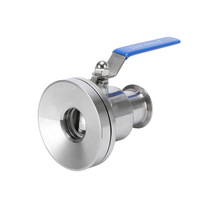 Vannes à boisseau sphérique de fond de réservoir à installation rapide en acier inoxydable 304/316L, à bride sanitaire, pour vente en gros