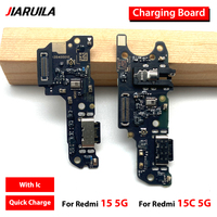 Port de charge en gros pour Redmi 15 15C 5G 4G, connecteur de charge, accessoires de téléphone, câbles flexibles pour téléphones mobiles