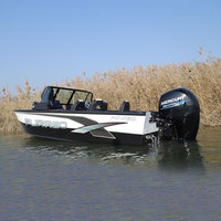 Bateau de pêche en aluminium avec moteur hors-bord et moteur de traîne à montage sur le mât, remorque, bateau à basse Allheart 5.5M Sport & Entertainment