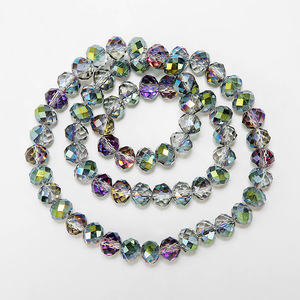 Vente chaude de perles de rondelle de cristal de verre à facettes de haute qualité perles en vrac - Product Image 4