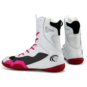 Botas de Boxeo Personalizadas OEM del Fabricante, Transpirables, de Caña Alta, Ligeras, de Cuero Genuino, Antideslizantes y Resistentes al Desgaste para Verano/Invierno - Product Image 3