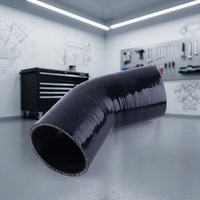 Tuyau coudé en silicone à 45 degrés, résistant aux hautes températures, pour moteur de camion
