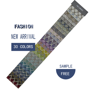 Muestra gratis 100% poliéster Simple tejido jacquard de tela de <span class=keywords><strong>malla</strong></span> metálica de patrón para silla sofá cojín tapicería. Textiles para el hogar - Product Image 1