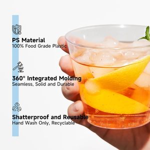 Bicchieri di Plastica Trasparenti Usa e Getta da 9oz con Logo Personalizzato per Uso Quotidiano e Bevande Fredde a Prezzo Conveniente - Product Image 4