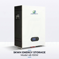 Batterie de stockage d'énergie domestique JFT 48-100W-1 LiFePO4 48 Volts 100Ah 4,8kWh, conception modulaire murale LiFePO4, plus de 6000 cycles profonds