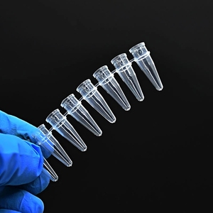 PCR Tube 0.2ml Laboratory Centrifuge Tube Transparent Plastic Cover Micro PP Material Uniform PCR Tubes Strips
