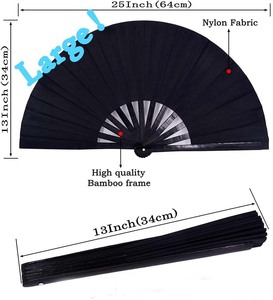 Bán Buôn Tùy Chỉnh In Lớn Gấp UV Phản Ứng Người Hâm Mộ Tay 13 Inch Lớn Gấp Tre Tay <span class=keywords><strong>Fan</strong></span> Hâm Mộ Câu Lạc Bộ Lớn Cho Các Sự Kiện - Product Image 3