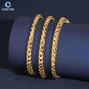 Precio al por mayor Cadena de eslabones cubanos clásica de moissanita de plata de ley 925 chapada en oro de 18K de 4mm, Collar de moda, Joyería para fiesta, Regalo - Product Image 1