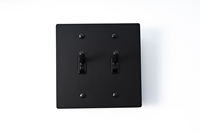 Interrupteur à Levier Haut de Gamme en Laiton Noir Entier Personnalisable pour Hôtels et Résidences, Norme Américaine 110V