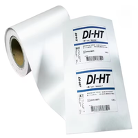 Autocollants en tissu satiné avec adhésif acrylique thermofusible personnalisé pour vêtements, masquage, lavables, en feuille/rouleau