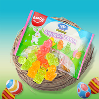 Amos Bonbons de Pâques 4D Gummy Animal Farm, Easter Lambs & Bunnies & Chicks Gummy Candy