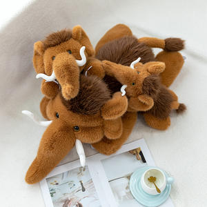 Venta al por mayor lindo acostado mamut almohada de felpa pequeño elefante muñeca suave para cumpleaños para aliviar el estrés popular para el comercio exterior - Product Image 1