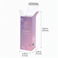 Boîte en carton recyclé avec logo personnalisé, boîte d'emballage en papier pliable pour thermos, gourde isotherme