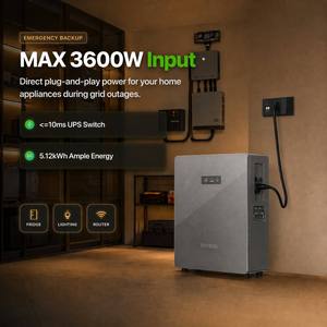 Batería de Almacenamiento de Energía Doméstica Enchufable de 5.12kWh Dyness Aquavolt 8000 Ciclos con Control por IA y Entrada de CA de 2.5kW - Product Image 6