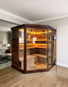 <span class=keywords><strong>Sauna</strong></span> Eléctrica Infrarroja de Diseño Moderno con Madera de Hemlock Sólida para Recuperación de Salud <span class=keywords><strong>en</strong></span> Interiores y Terapia de Iones de Oxígeno para el Cuidado Corporal - Product Image 1